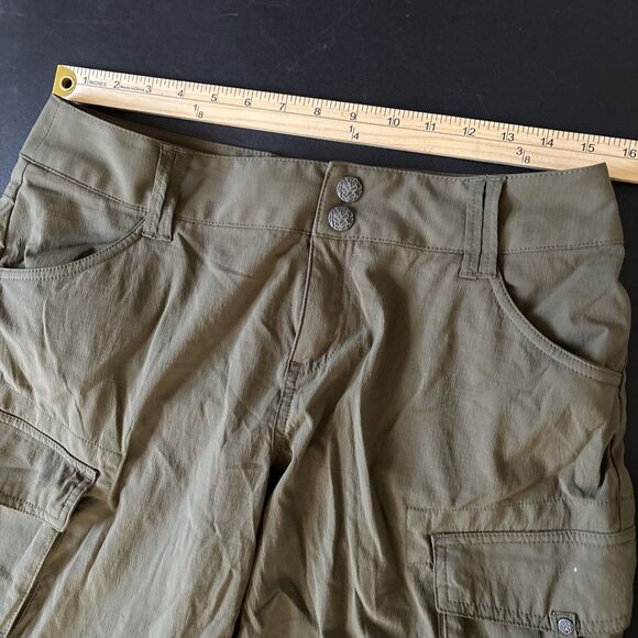 PrAna Womens Size 10 Sage Convertible Pants Shorts Zip Off Roll Up cargo pocket - Picture 6 of 9
